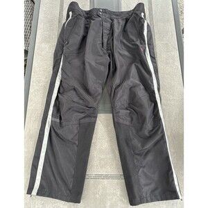 Joe Rocket Nylon Black Padded Motorcycle Pants Size 4XL Removable Liner 55/33